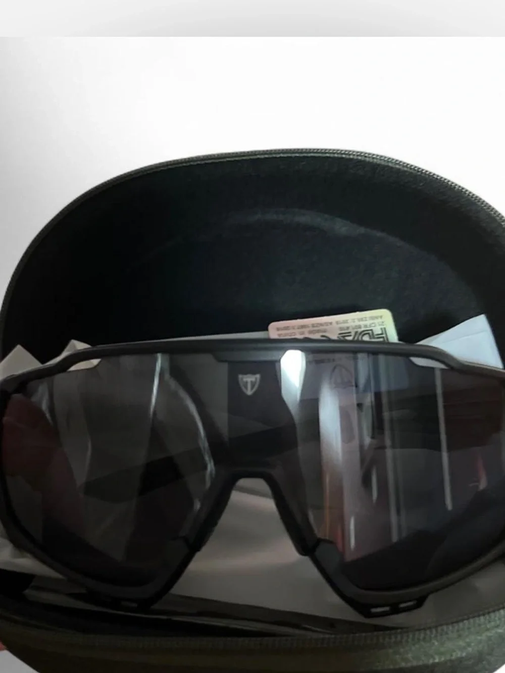 Tifosi Sledge Sports Sunglasses Brand New Matte Black Cycling Shield Glasses NIB